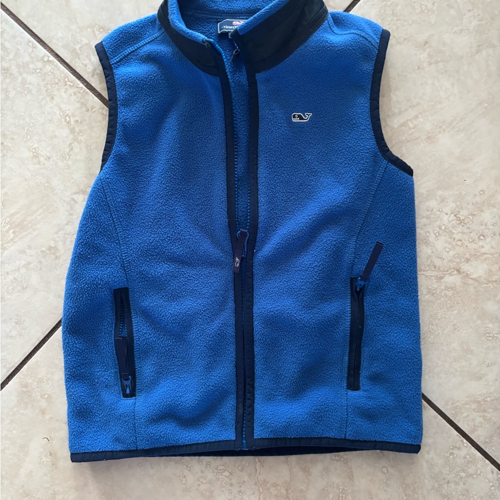 Vineyard Vines Royal Blue Fleece Vest